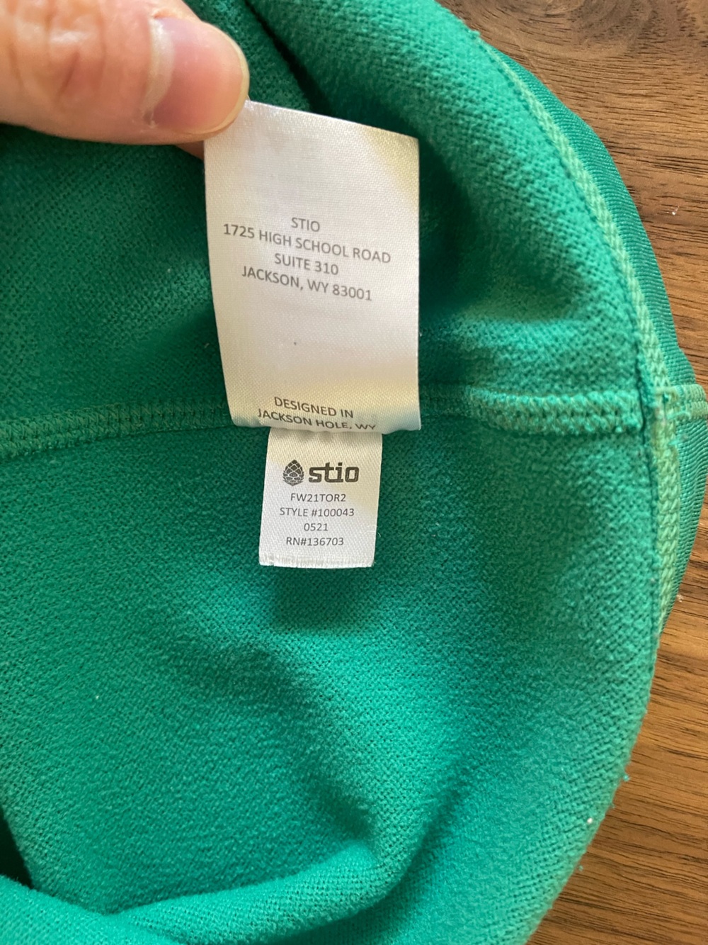 Stio Green Heather Fleece Quarter-Zip Pullover - Picture 5 of 6